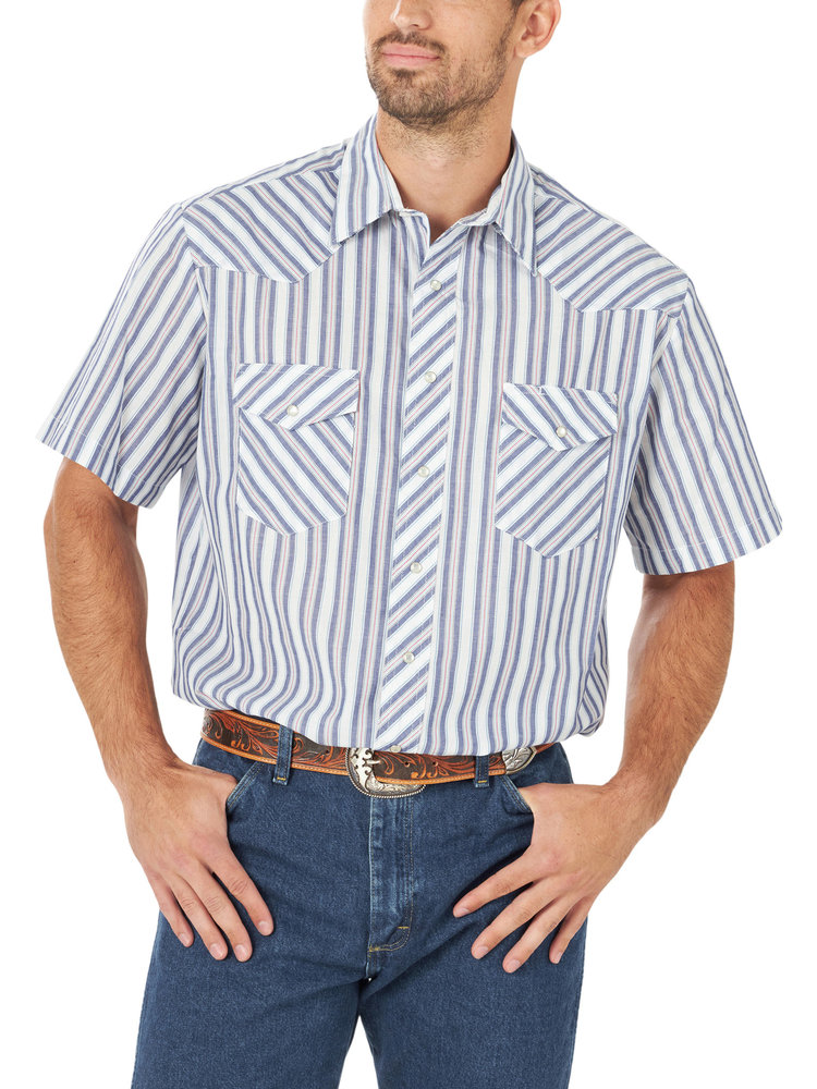 Wrangler Sport Western Snap Stripe Shirt