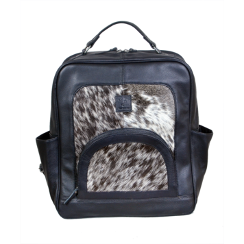 Rafter T Ranch Co Backpack Cowhide Black Leather16"x14"