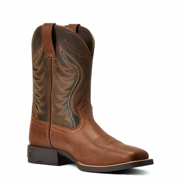 Ariat Youth Amos Sorrel Crunch/ Army Green
