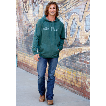 Tin Haul Old Style Lettering Hoodie Green