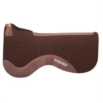 Weaver Leather Synergy Contoured Close Contact Performance Pad Chocolate