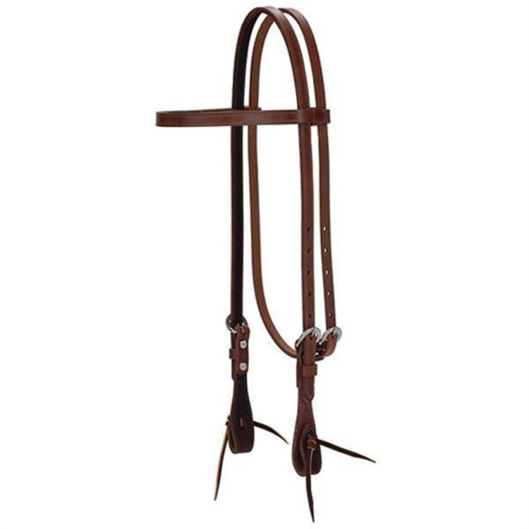 Weaver Leather Synergy Latigo Browand Headstall Oiled