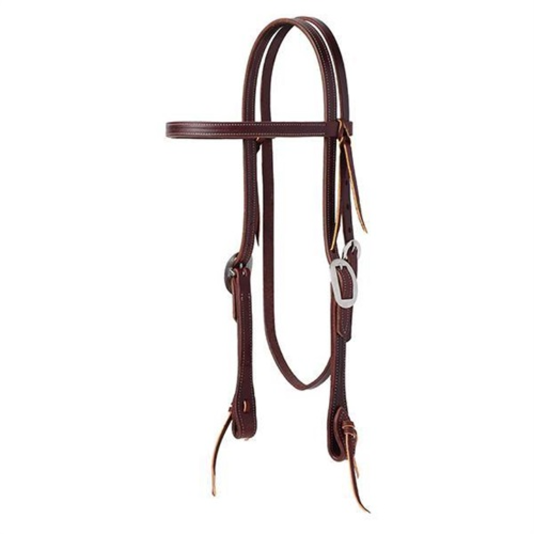 Weaver Leather Synergy Burgundy Latigo Browband Headstall