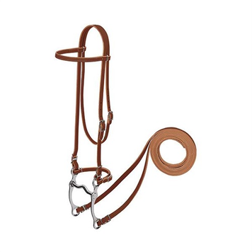 Weaver Leather Pony Harness Browband Single Cheek Curb Bit Bridle