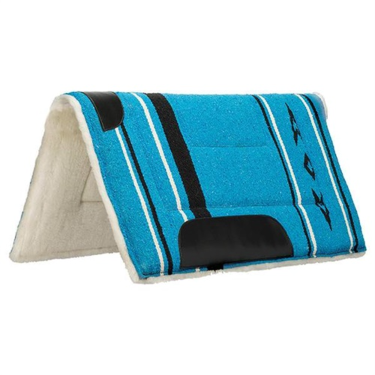 Weaver Leather Fleece Lined Acrylic Pad Blue
