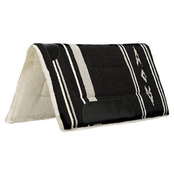 Weaver Leather Fleece Lined Acrylic Pad Black Gray