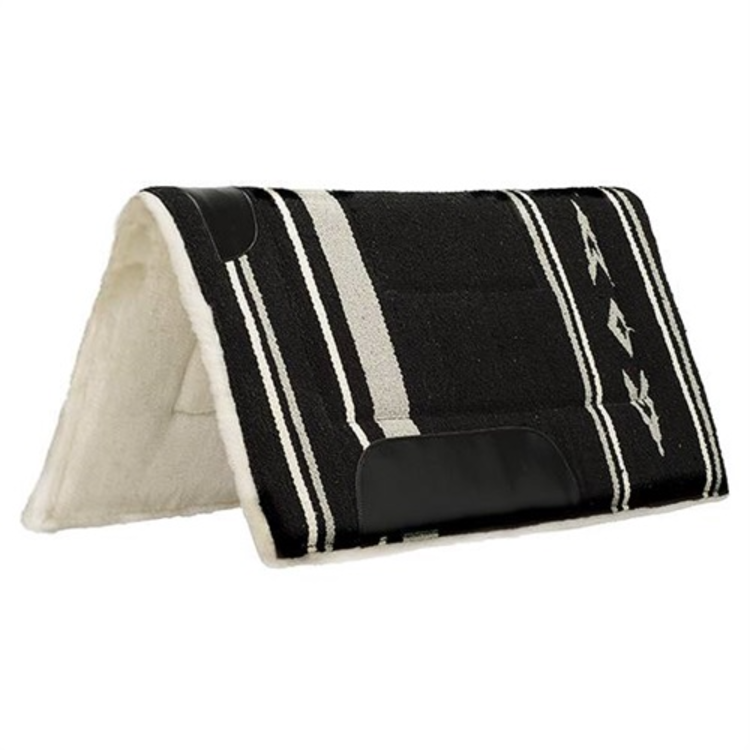 Weaver Leather Fleece Lined Acrylic Pad Black Gray