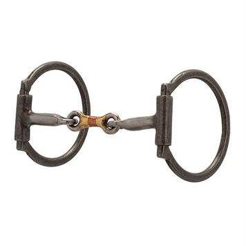Weaver Leather D-Ring Snaffle Buffed Black 5" Dogbone