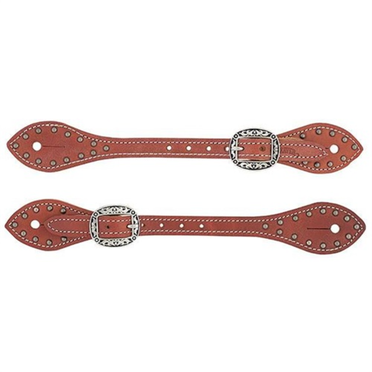 Weaver Leather Mens Flared Spotted Spur Straps