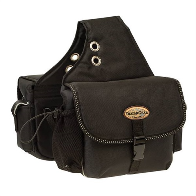 Weaver Leather Trail Gear Saddle Bags Black
