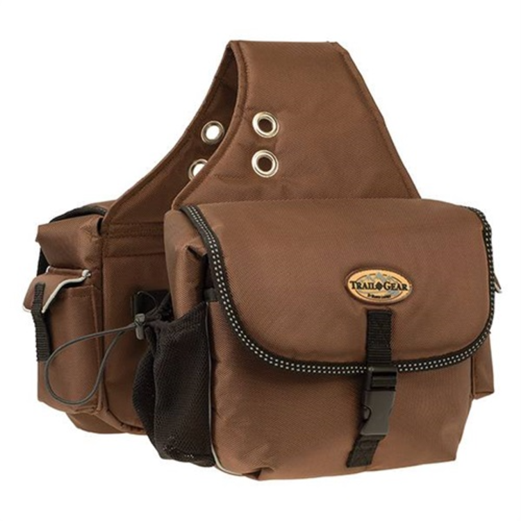 Weaver Leather Trail Gear Saddle Bags Brown