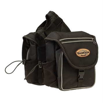 Weaver Leather Trail Gear Pommel Bags Black