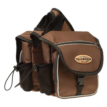 Weaver Leather Trail Gear Pommel Bags Brown
