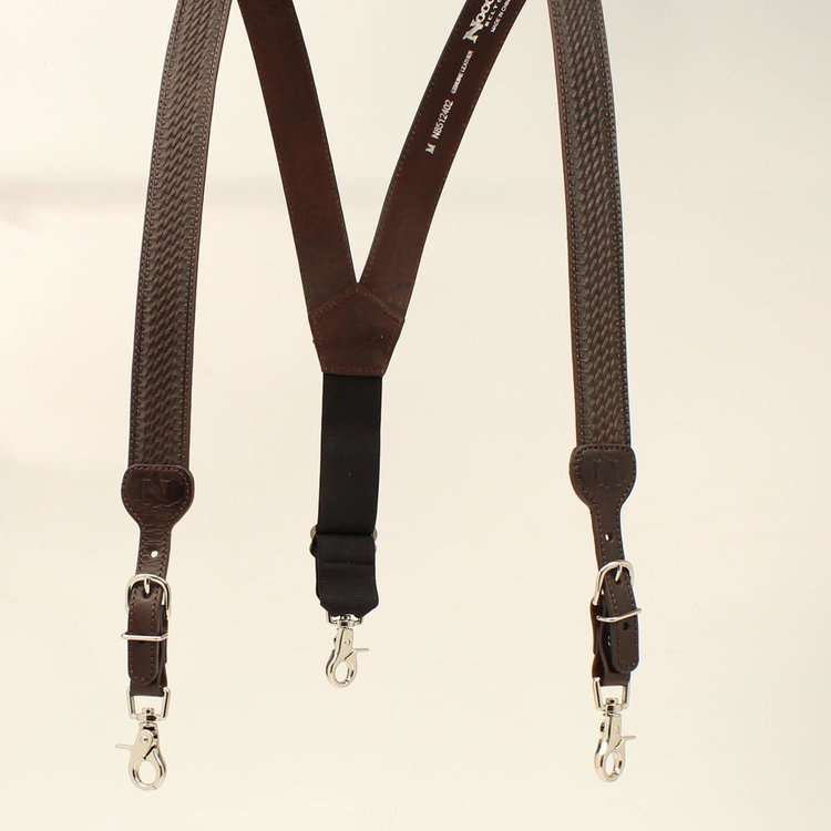 Nocona Leather Gallus Suspender Chocolate