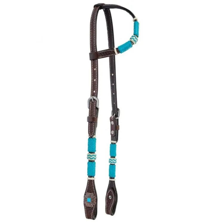 Circle Y Turquoise Roundup One Ear Headstall