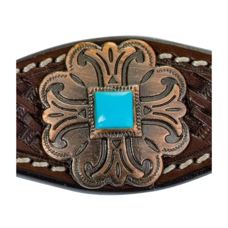 Circle Y Turquoise Roundup One Ear Headstall