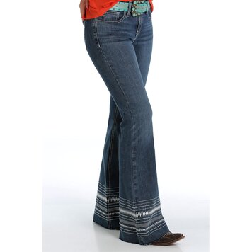 Cruel Denim Hannah Slim Fit Super-Flare Dark Stonewash