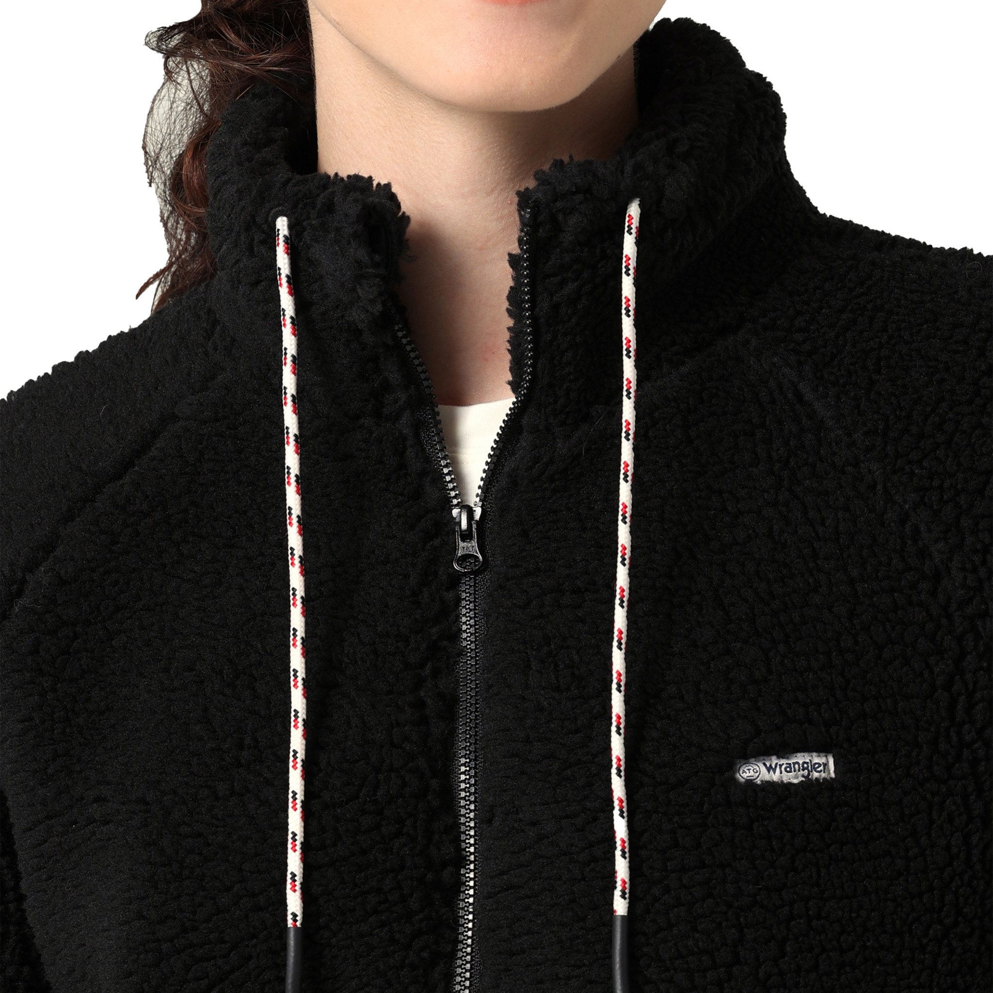 Wrangler ATG Womens Sherpa Fleece Jacket Black - Frontier Western Shop