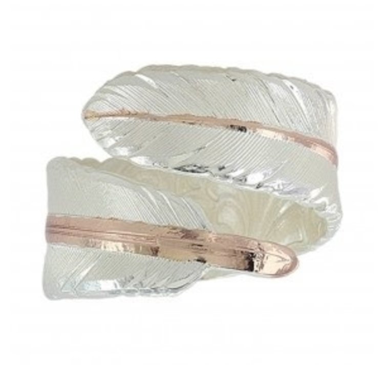 Montana Silversmiths Rose Gold Filament Feather Ring
