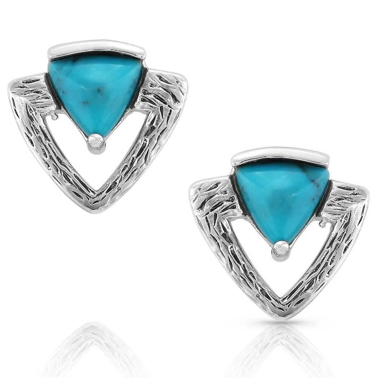 Montana Silversmiths Solace Mountain Turquoise Earrings