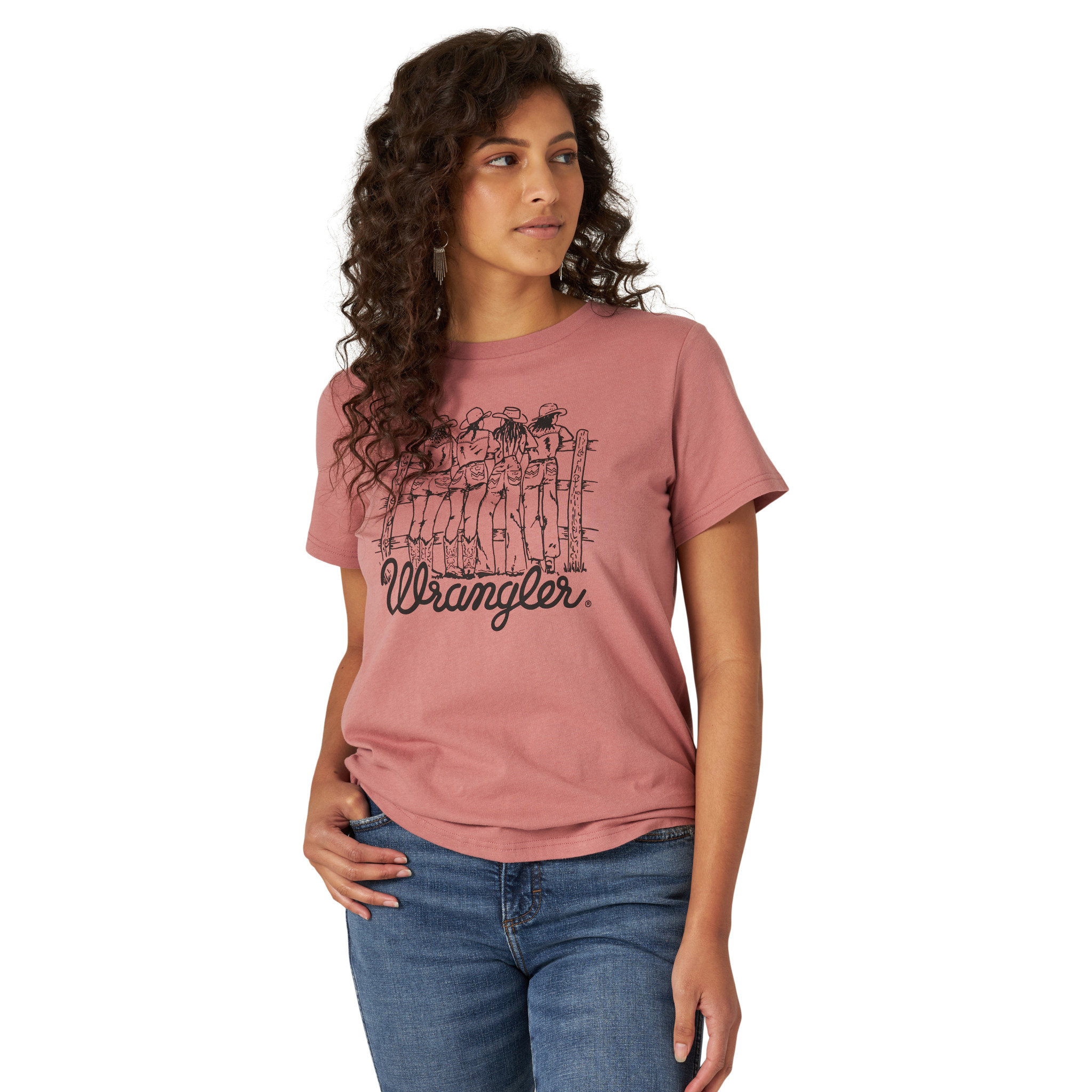 Wrangler Retro Graphic Tee Withered Rose - Frontier Western Shop