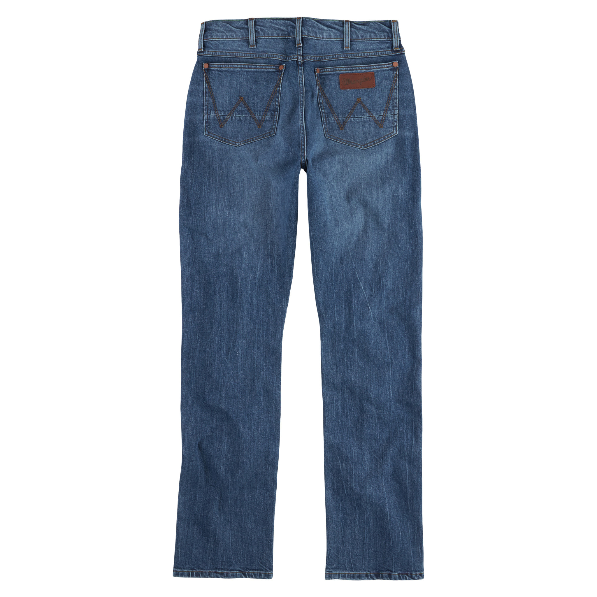 Buy Wrangler Dark Blue Cotton Straight Fit Jeans for Mens Online @ Tata CLiQ