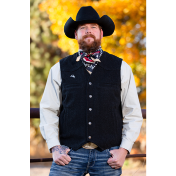 Wyoming Traders Wyoming Wool Vest Black