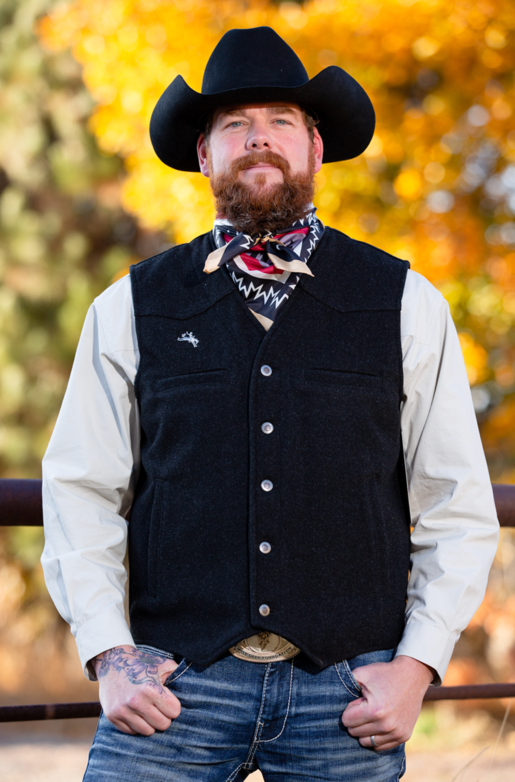 Wyoming Traders Wyoming Wool Vest Black
