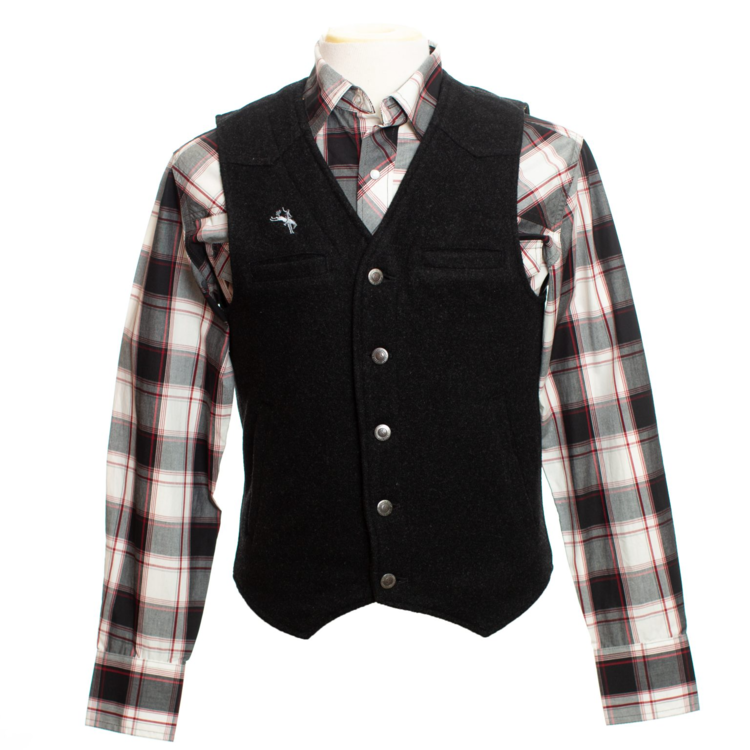 Wyoming Traders Wyoming Wool Vest Black