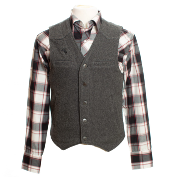Wyoming Traders Wyoming Wool Vest Charcoal