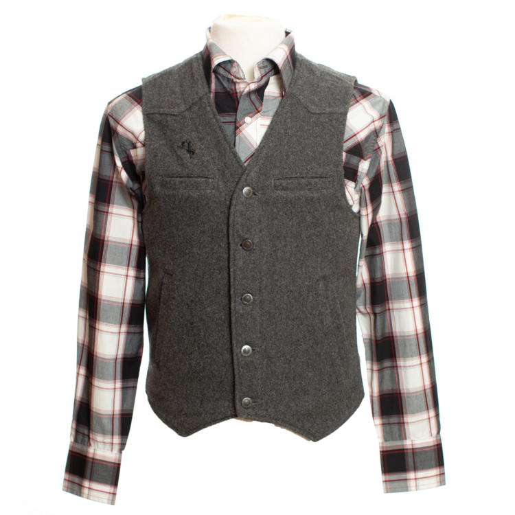 Wyoming Traders Wyoming Wool Vest Charcoal