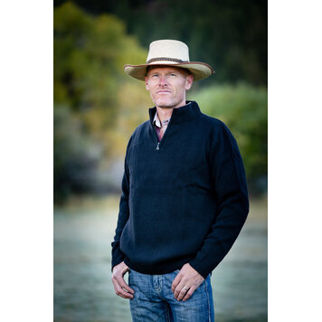 Wyoming Traders Black Merino Wool Sweater