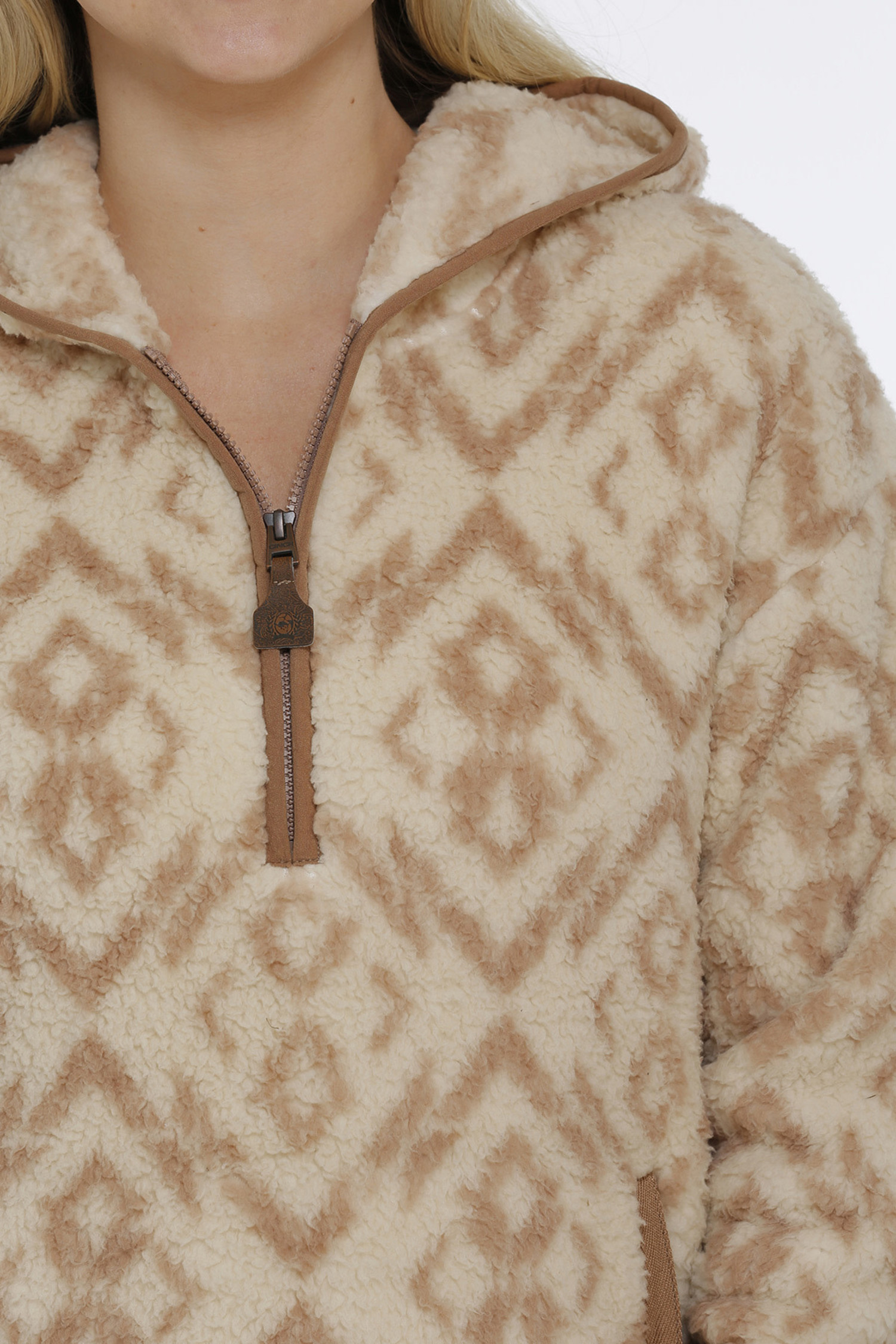 Cinch Cream Sherpa Hoodie
