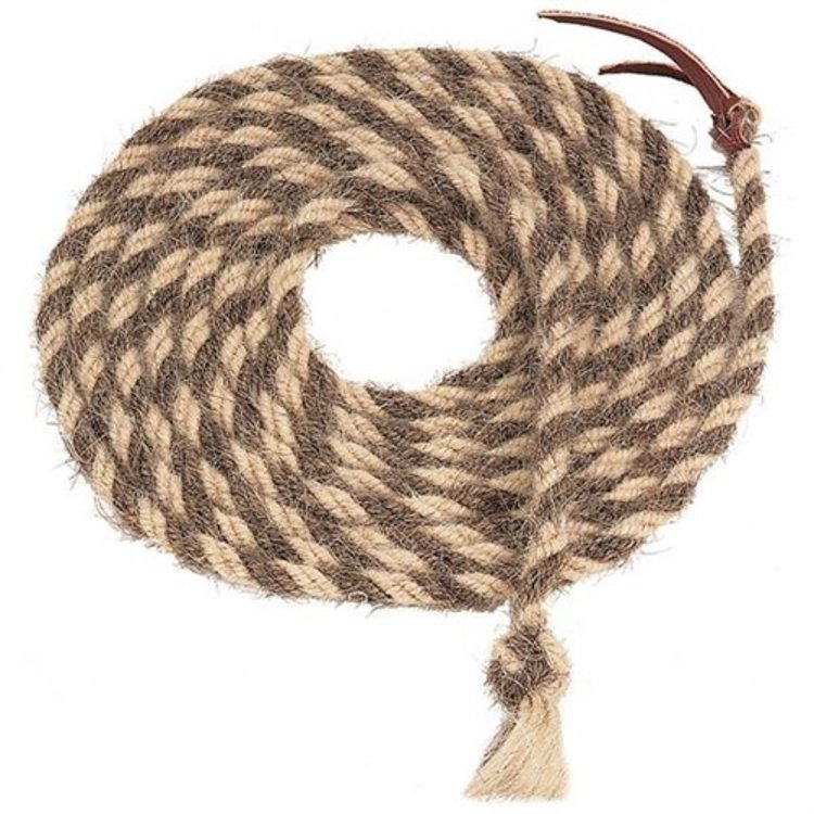 Weaver Leather Tail Hair Mecate 5/8"x20' Natural/Brown