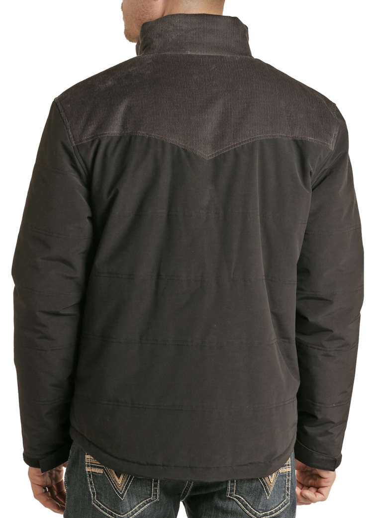 Rock & Roll Denim Western Vintage Two Tone Jacket Charcoal