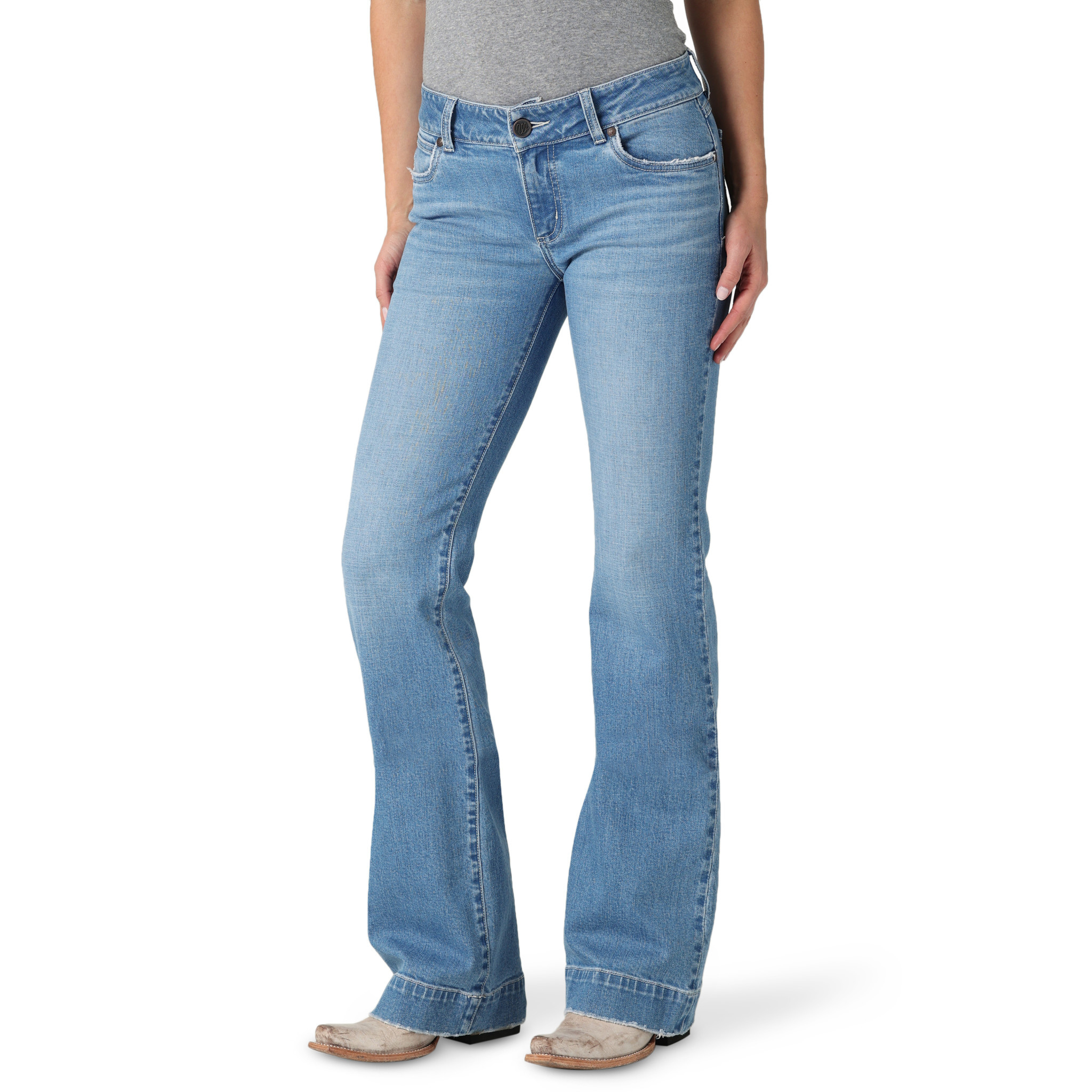 Retro Mae Mid Rise Trouser Jeans Hallie - Frontier Western Shop