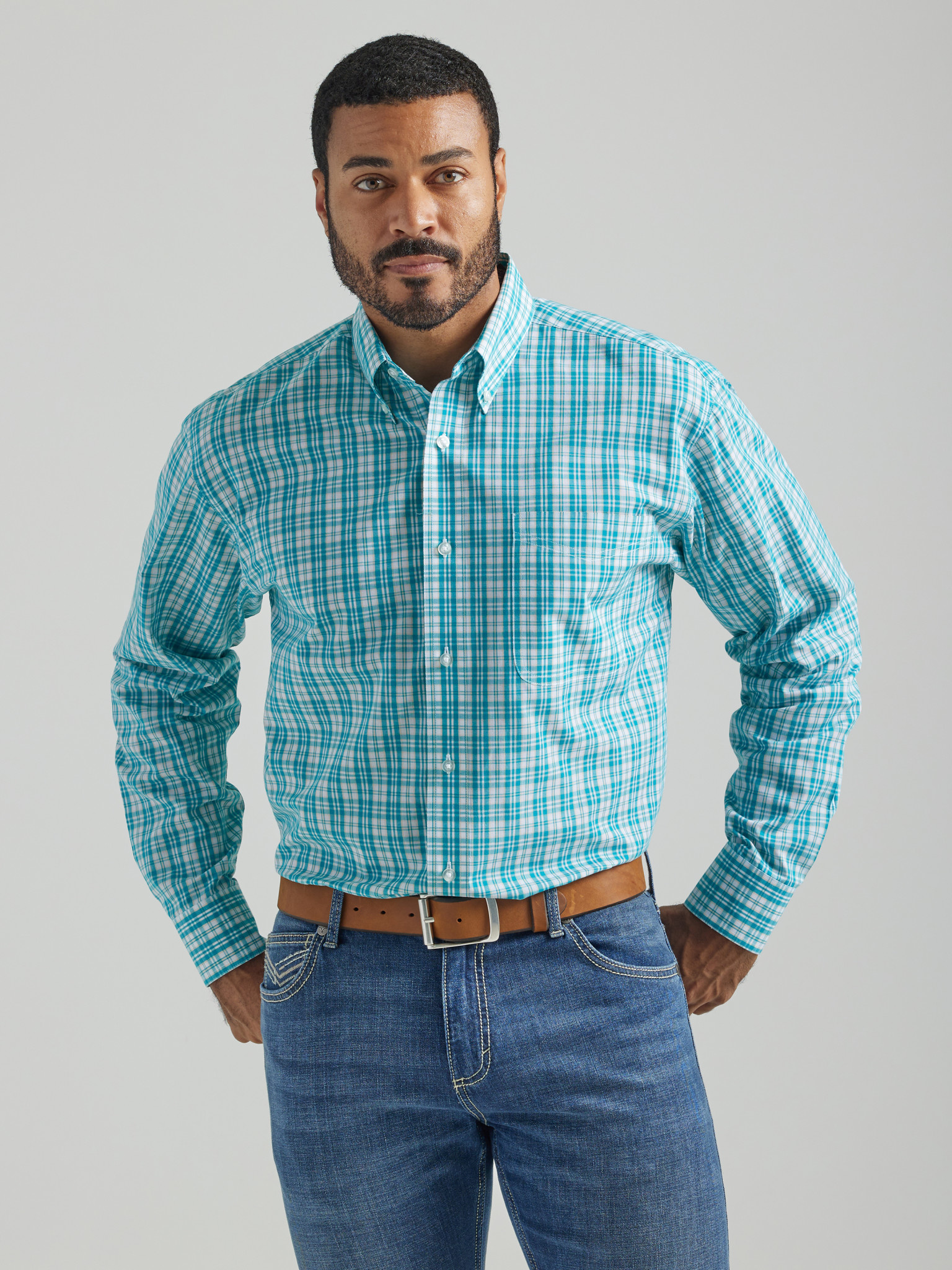 Riata Dress Shirt Multi - Frontier Western Shop