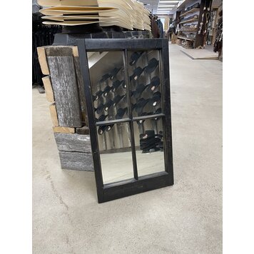 Handmade Black Window Mirror 34” x 19”