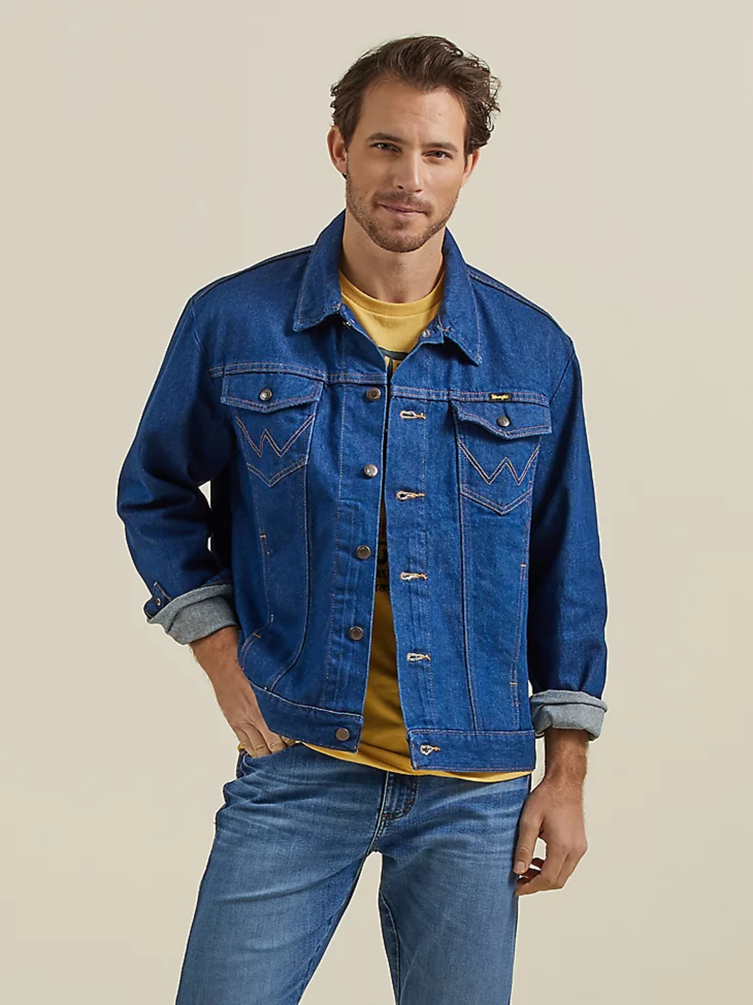 Wrangler Cowboy Cut Unlined Denim Jacket