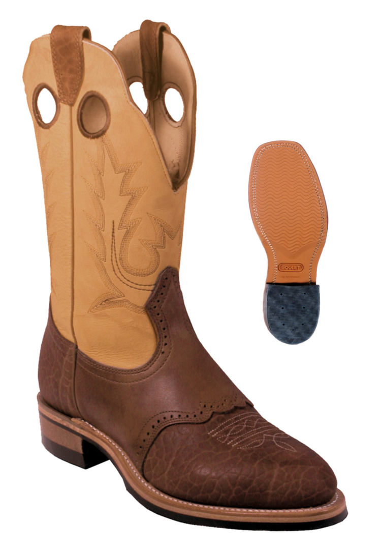 Boulet Round Toe Super Roper Bullhide Cognac