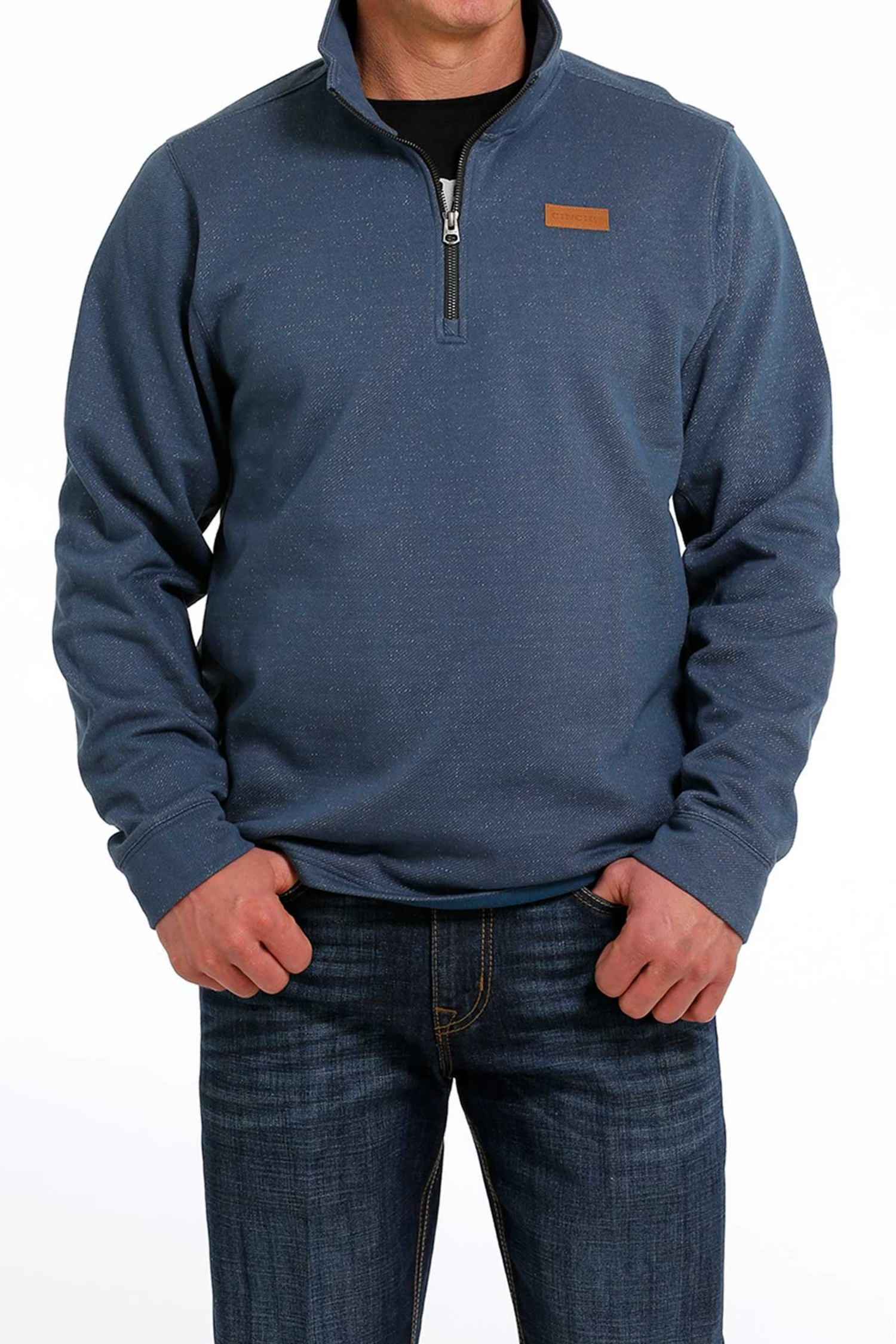 Cinch Jeans  Men's 1/4 Zip Pullover Sweater - Navy