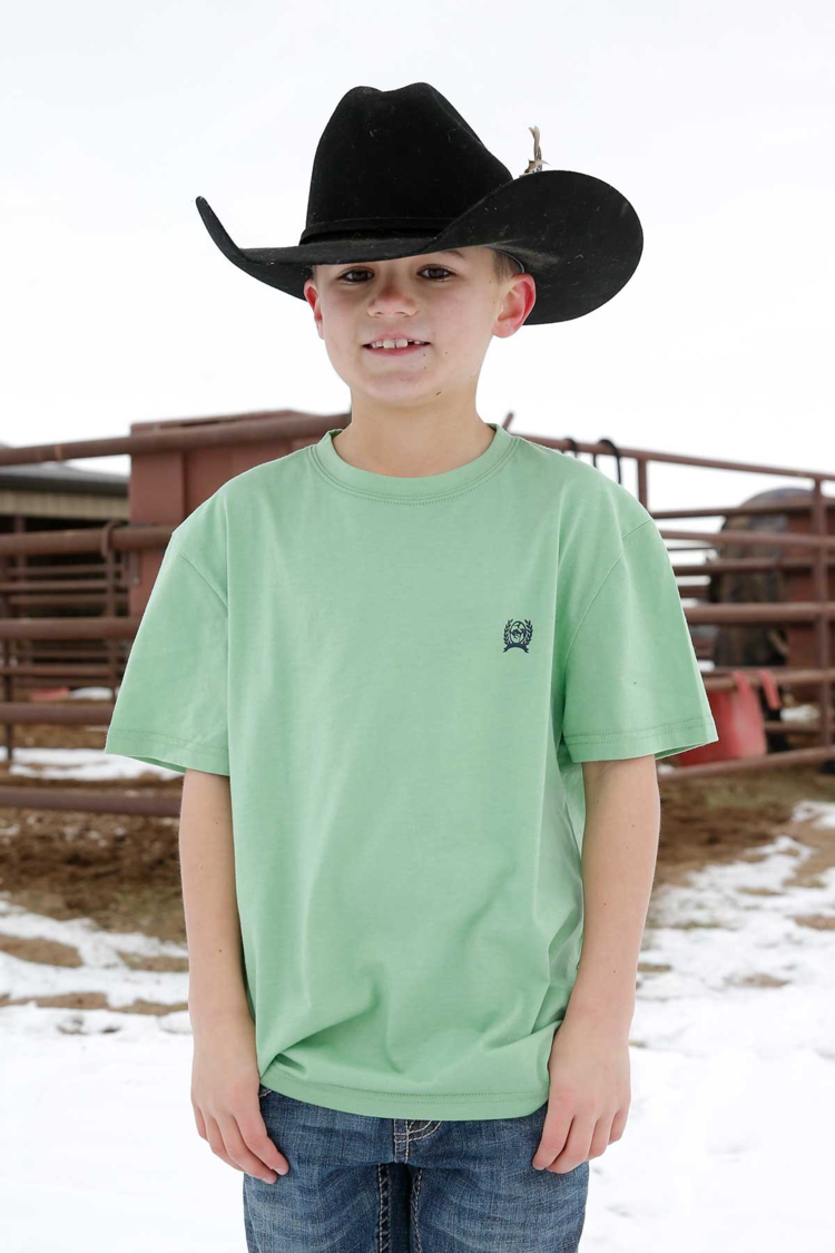 Cinch Boy's Lead This Life Tee Green