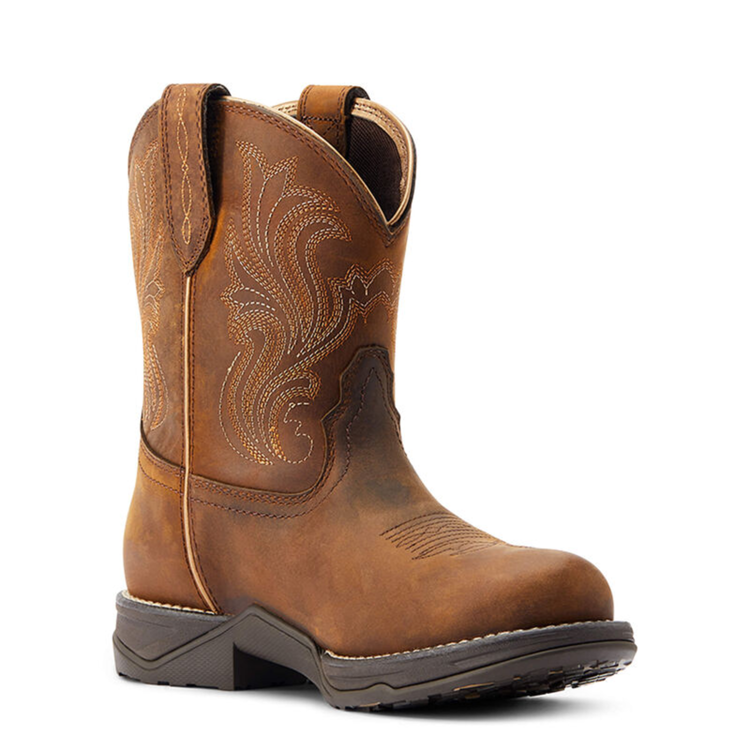 Ariat Anthem Round Toe Shortie H2O Glazed Brown