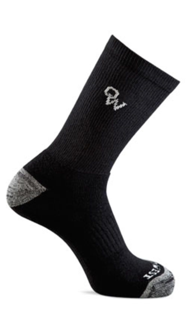 Old West Mens Super Crew Boot Sock 3PK Black