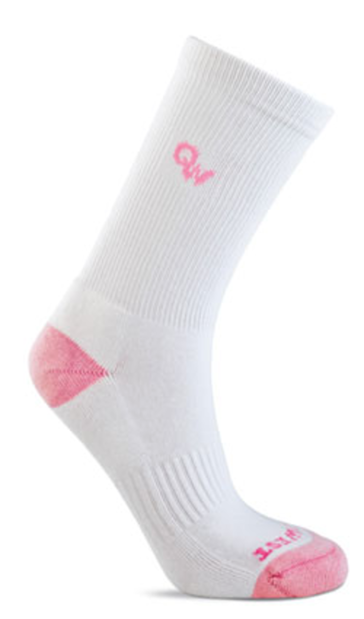 Old West Women's Crew Boot Socks 3PK White