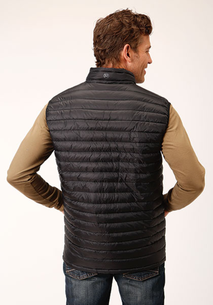 Roper Nylon Down Filled Vest Black