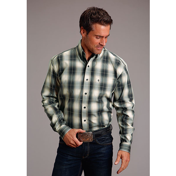 Stetson Gold Dust Ombre Shirt Brown