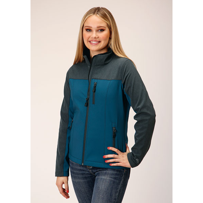 Wrangler Womens Softshell Jacket- BLACK/ PINK