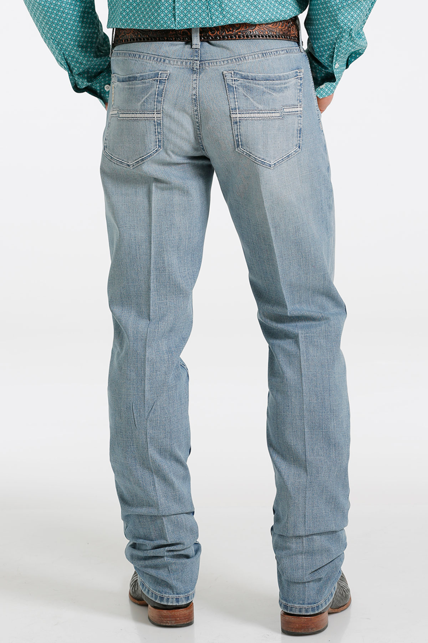 Cinch Jesse Slim Straight Fit Light Stonewash Jeans