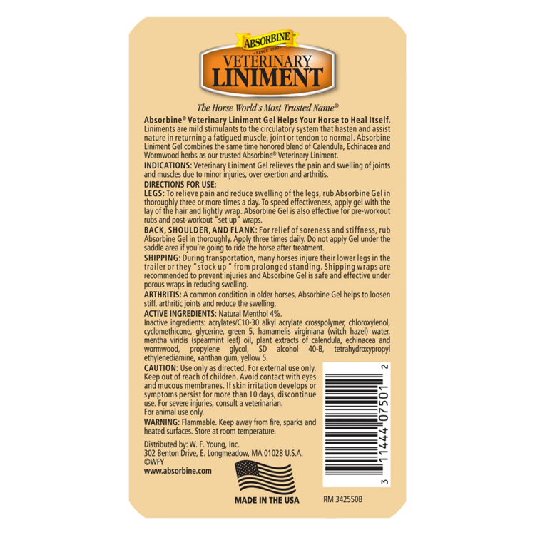 Absorbine Veterinary Liniment Gel